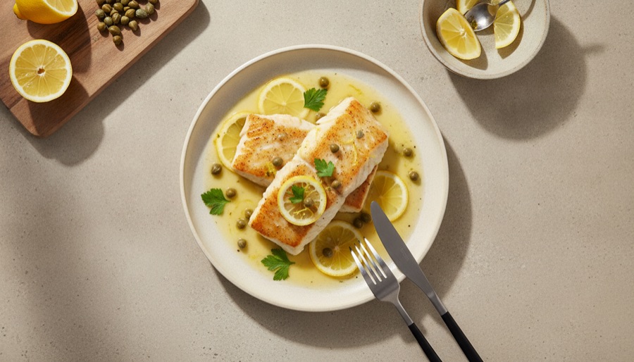 Cod Piccata