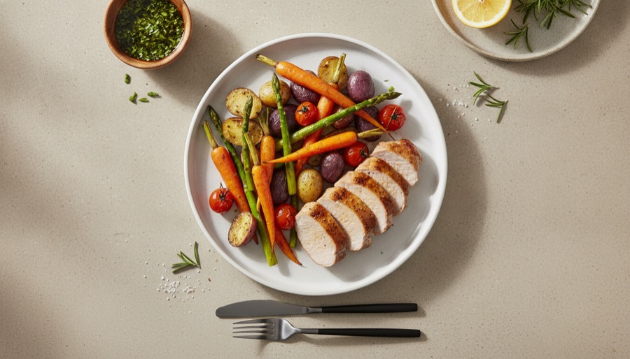 Pork Tenderloin with Roasted Vegetables