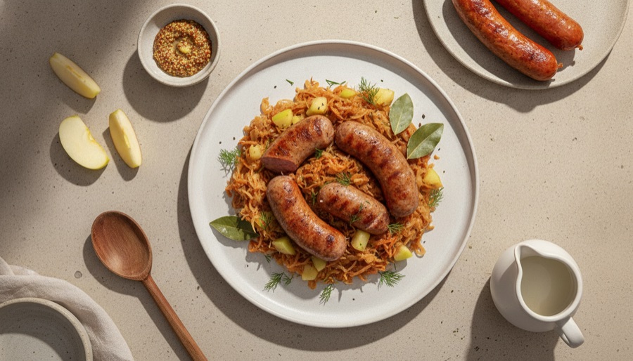 Kielbasa and Sauerkraut