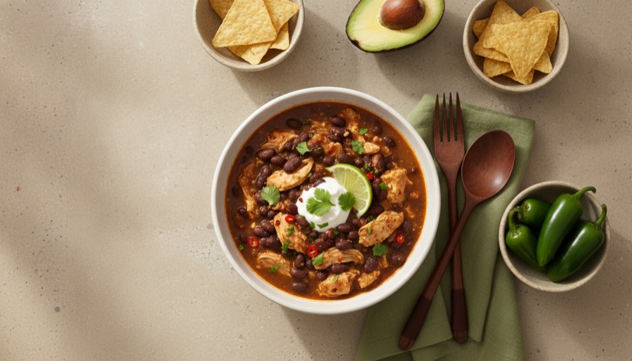 Chicken and Black Bean Chili