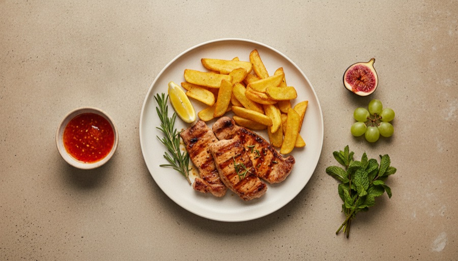 Portuguese Barbecued Pork (Febras Assadas)