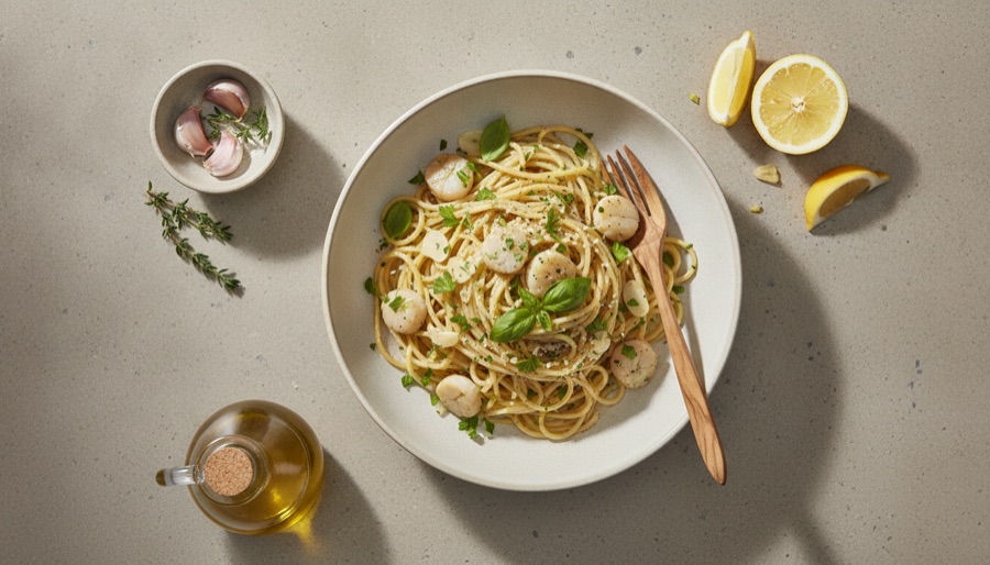 Bay Scallop Pasta