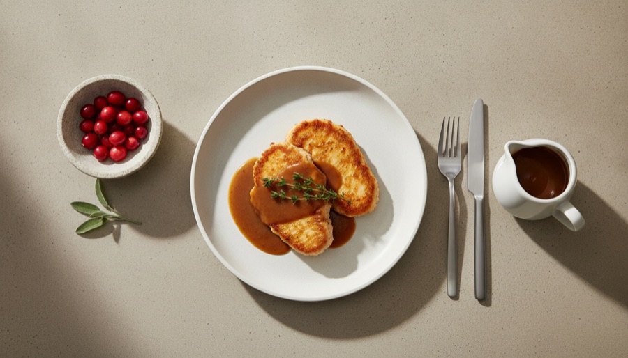 Turkey Cutlets with Gravy