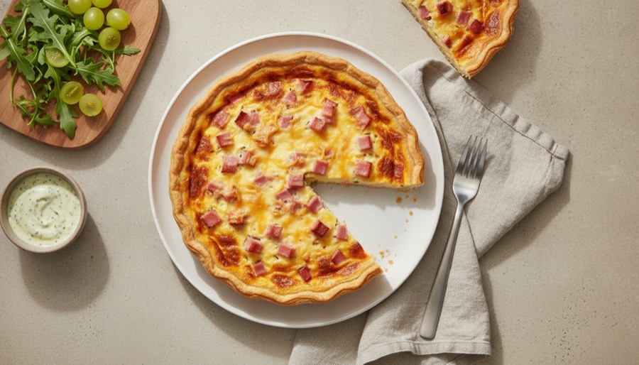 Ham and Cheese Quiche