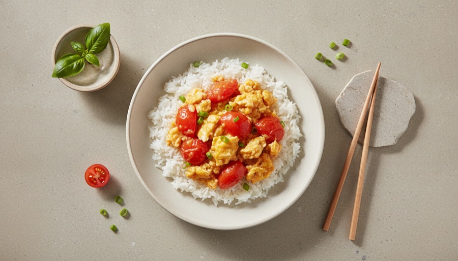 Chinese Tomato Egg Stir Fry