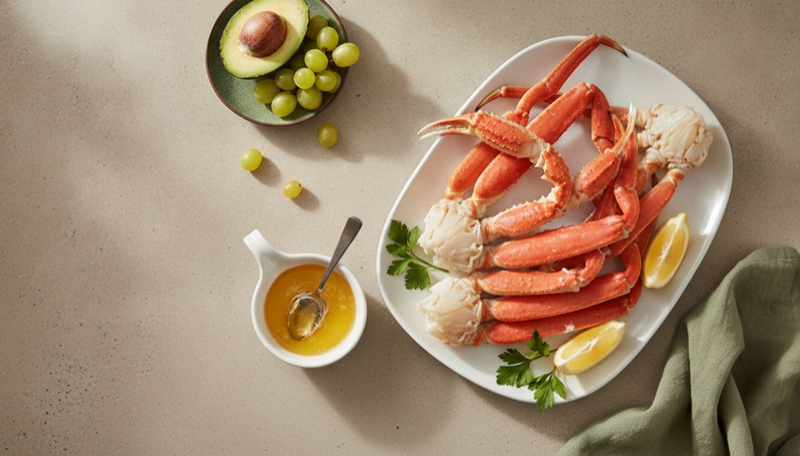 Snow Crab Legs with Drawn Butter