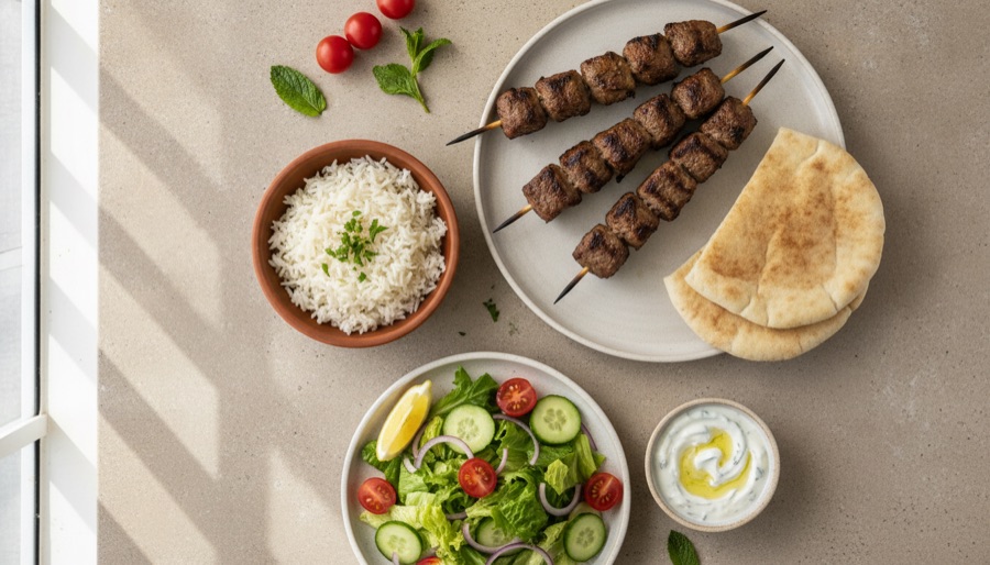 Beef Kebab Platter